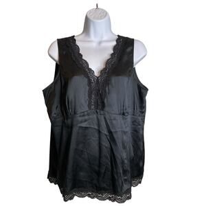 Shop Intuition by Jaye Hersh Women's Lace Silk Cami Top Size L Shell Delicate